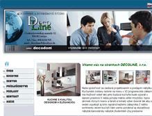 Tablet Screenshot of decoline.sk